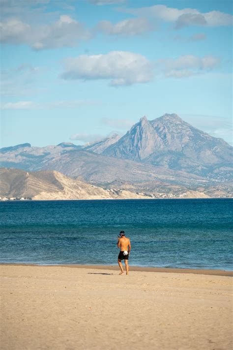 People Walking on the San Juan Beach in Alicante in 2022 Editorial ...