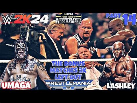 WWE 2K24 FORTY YEARS OF WRESTLEMANIA BONUS MATCHES PART 14 UMAGA VS