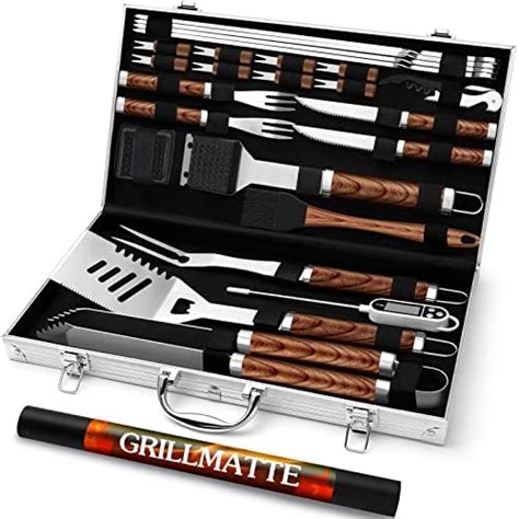 Teeno Kit Barbecue Outil De Barbecue En Acier Inoxydable Ustensiles De