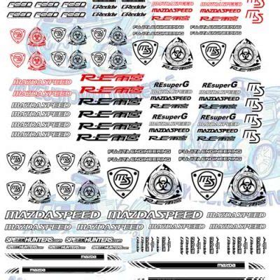 Jdm Decals Hellasweet Pack My Custom Hotwheels Model Cars