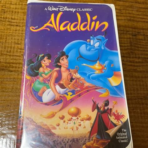 Disney Media Walt Disney Aladdin Vhs Tap Classic Released Tested Poshmark