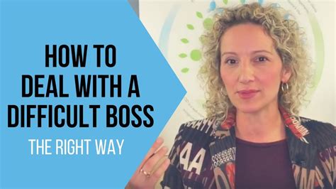 How To Deal With A Difficult Boss Tips For Handling A Challenging Boss Youtube