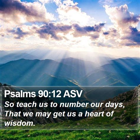 Psalms 9012 Asv Bible Verse Pictures