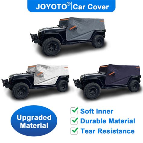 Car Cover Custom Fit For Jeep Wrangler Jk Jl 4 Door Rain Waterproof Cab Cover Ebay