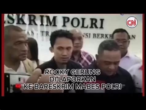 Rocky Gerung Dilaporkan Ke Bareskrim Mabes Polri Gegara Bilang