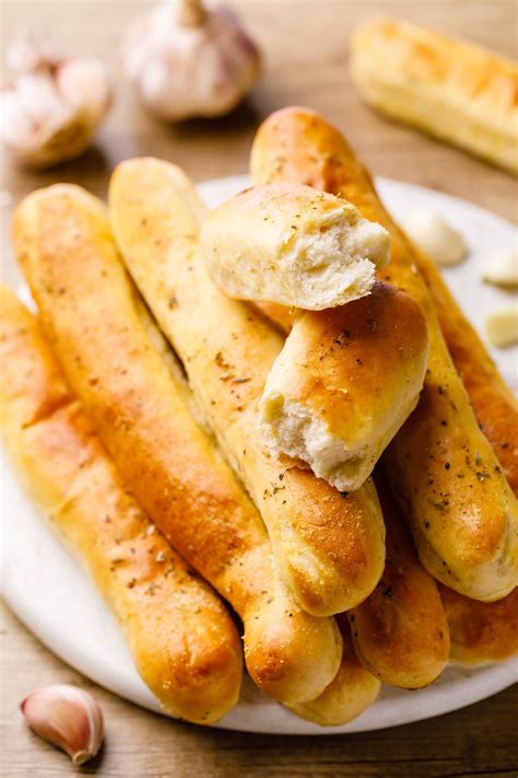 Fluffy And Buttery Garlic Breadsticks From Scratch Nurtured Homes