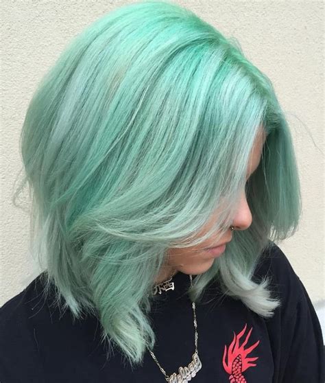 20 Mint Green Hairstyles That Are Totally Amazing Pastel Green Hair