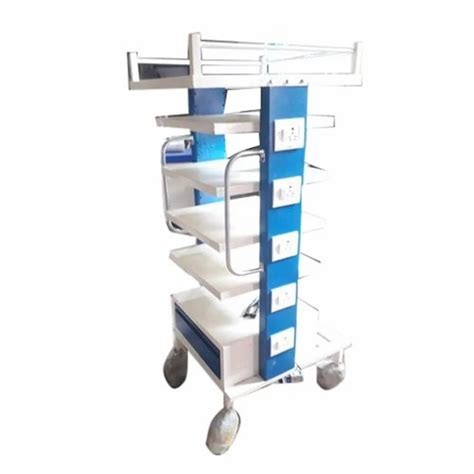 Mild Steel Ot Laparoscopic Monitor Trolley Model Name Number Avd Lep