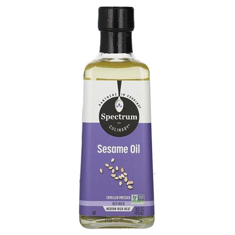 Spectrum Culinary Sesame Oil Refined 16 Fl Oz 473 Ml