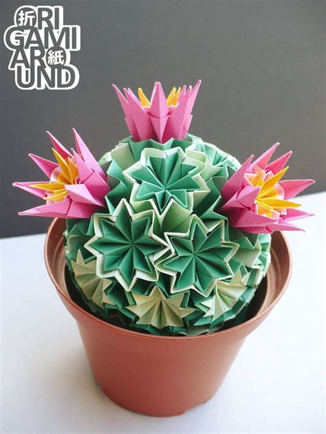 Origami Venus Kusudama Cactus By Origamiaround Origami Design