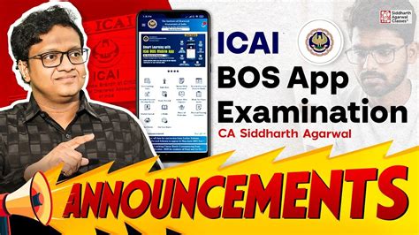 ICAI Examination Announcements Siddharth Agarwal YouTube