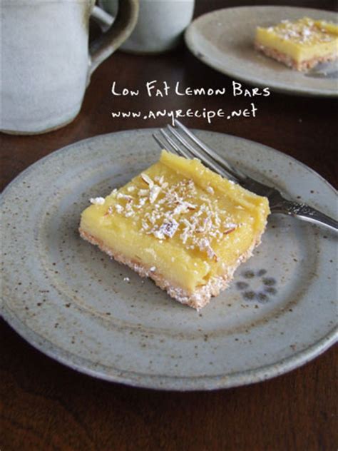 How To Make Low Fat Lemon Bars Healthy Lemon Bars Recipe