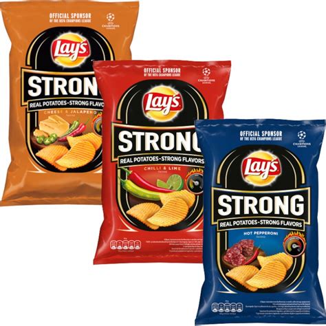 Lays Lays Strong Zestaw Chipsy 3x 130g Ostre 11644026736 Oficjalne