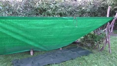 Two Styles Of Basic Tarpaulin Survival Shelters YouTube