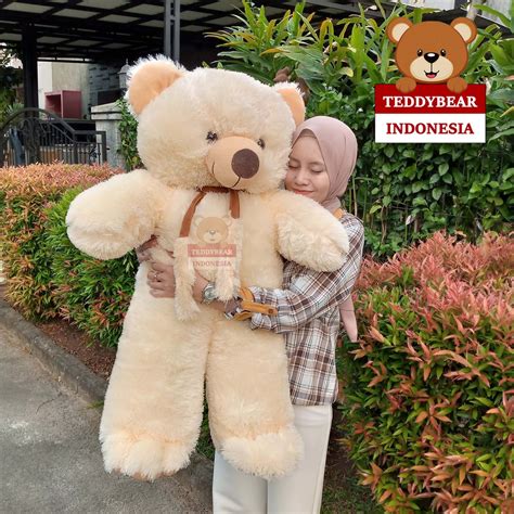 Jual Boneka Beruang Boneka Lucu Boneka Teddy Bear Jumbo Meter Syal