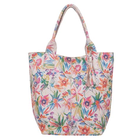 TOREBKA KWIATY SKÓRA KOLOROWA A4 WOREK SHOPPER 13316514685 Allegro pl