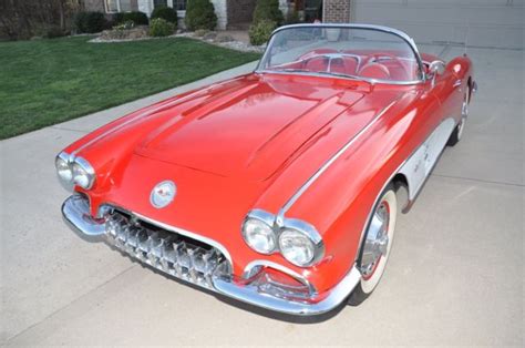 1960 Corvette, Red with White Coves, Red Interior, Automatic for sale - Chevrolet Corvette 1960 ...