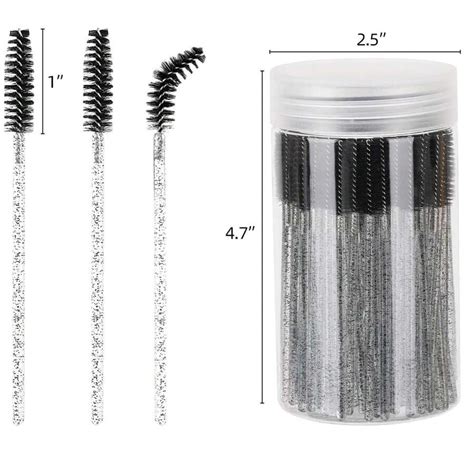 Pi Ces Brosses Cils Baguettes De Mascara Avec Contenant Brosses