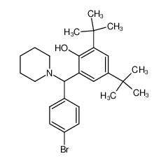 2 4 Bromofenil Piperidin 1 Ilmetil 4 6 Di Terc Butilfenol CAS