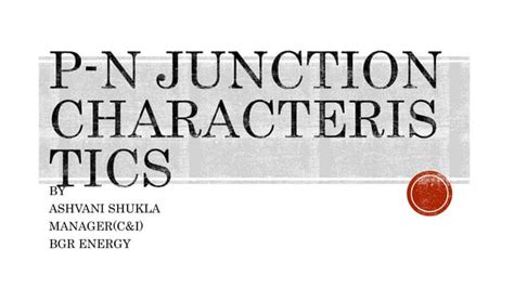 P n junction characteristics | PPT