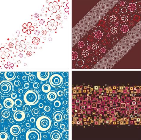 Big Set Stylish Seamless Wallpapers — Stock Vector © Amitofo 6598001