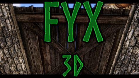 FYX 3D Whiterun Drawbridge Gate モデルテクスチャ Skyrim Special Edition