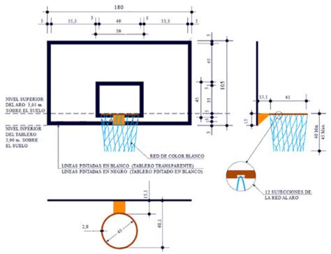Descubre cuánto mide la canasta de baloncesto medidas estándar y