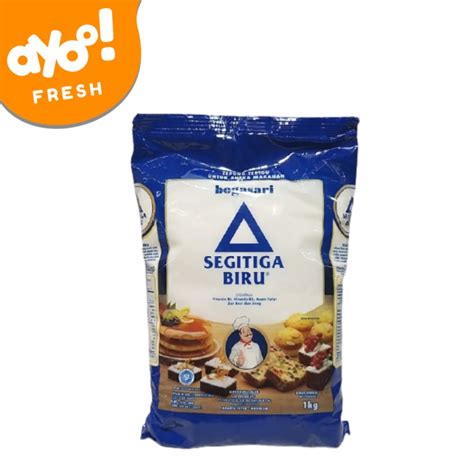 Jual Bogasari Tepung Terigu Segitiga Biru 1 Kg Pack Shopee Indonesia