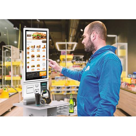 32inch Kiosk Fast Food Restaurant Prepaid Cashless Smart Touch Screen