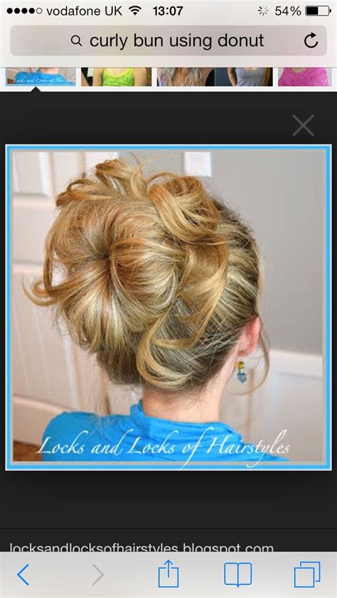 Curly Bun Using Donut Easy Hairstyles For School Messy Bun Hairstyles