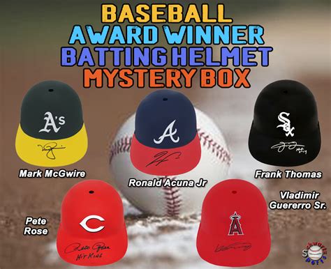 Baseball AWARD WINNER Signed Batting Helmet Mystery Box Series 10