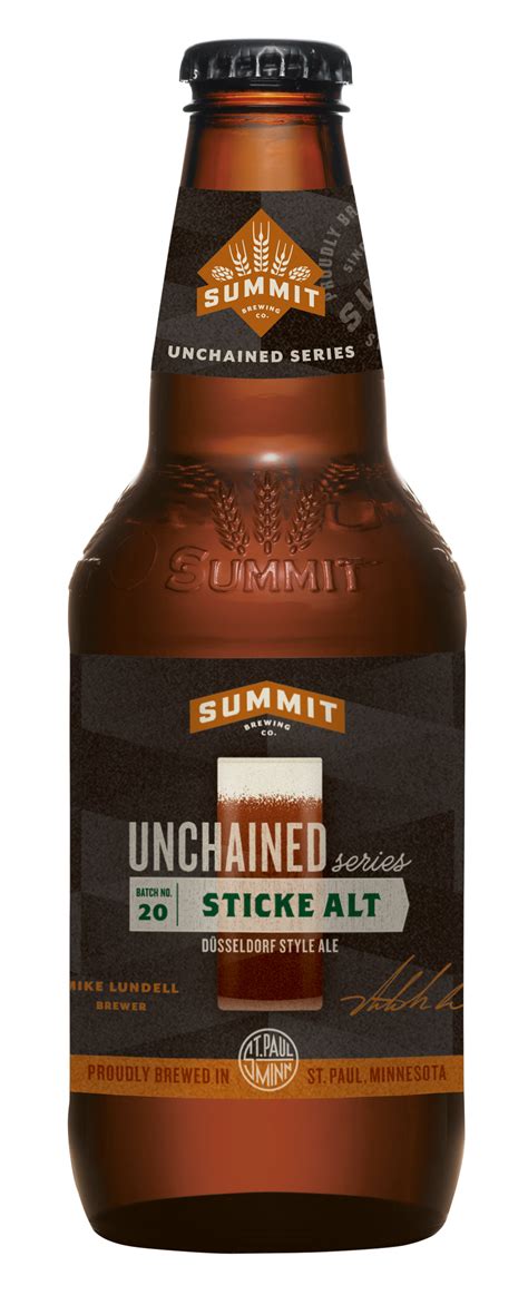 Summit Brewing Releases Unchained Series 20 Sticke Alt Brewbound