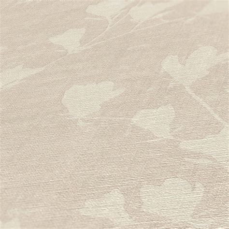 Blatt Tapete Beige modern florale Blätter Vliestapete Blumen wall