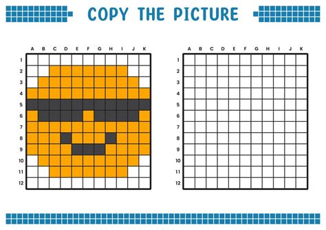 Copia La Imagen Completa La Imagen De La Cuadrícula Hojas De Trabajo Educativas Dibujando Con