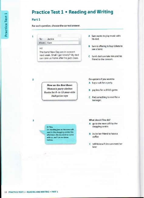 Ket Reading Part 1 And 2 Online Exercise For Live Worksheets