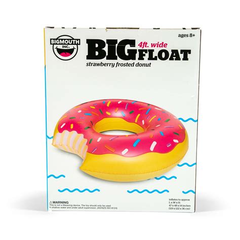 Giant Frosted Donut Pool Float