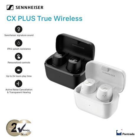 Sennheiser Cx Plus True Wireless Active Noise Cancellation Earbuds