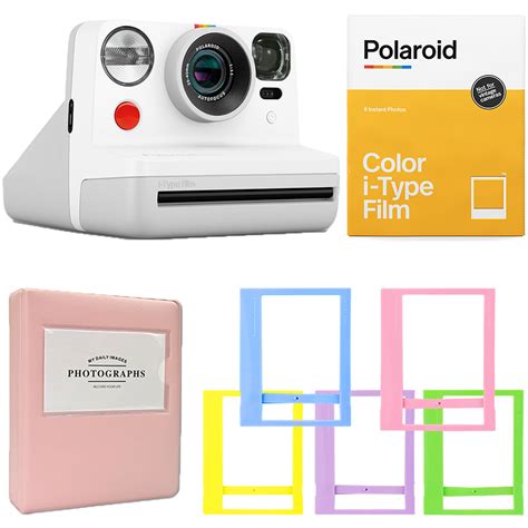 Polaroid Now I Type Camera White Color Film Album Frames