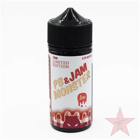 Jam Monster Pb And Jam Strawberry E Liquid Vape Juice