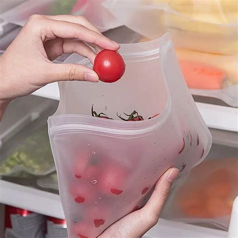 Sac En Silicone R Utilisable Pour La Conservation Des Aliments