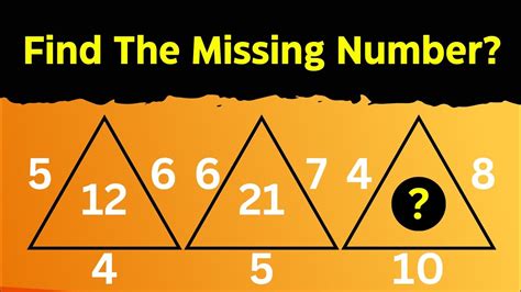 Find The Missing Number Part Logical Reasoning Reasoning