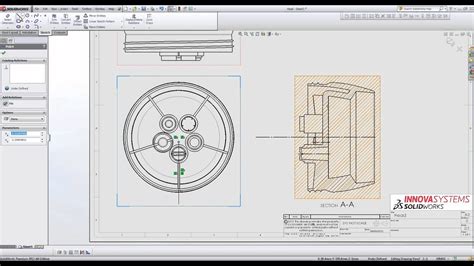 Creating A Section View In Your Solidworks Drawings Youtube