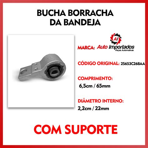 Bucha Maior Suporte Bandeja Suspens O Dianteira Ford Ecosport