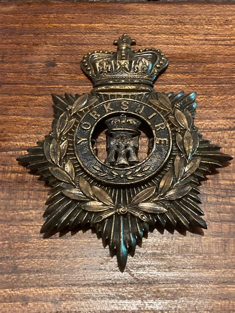 Victorian Yorkshire Regiment Badge Etsy