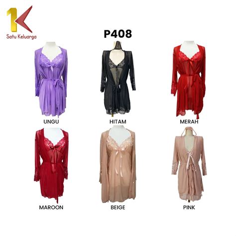 Jual Satukeluarga Surabaya Lingerie Set P Baju Tidur Sexy Wanita