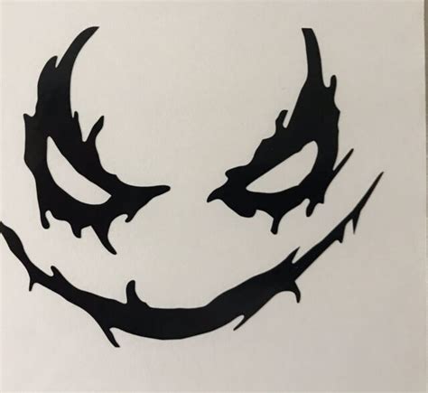 Joker Face 5 Vinyl Decal Suicide Squad Dc Skateboard Car Halloween