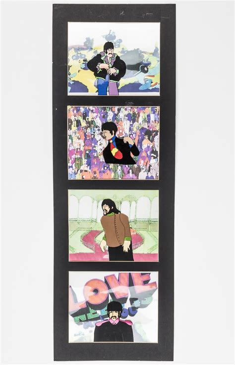 Lot BEATLES YELLOW SUBMARINE ANIMATION CELS 4