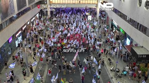 Israel Las Masivas Protestas En Tel Aviv Contra Los Planes De Reforma Judicial Cumplen 32 Semanas