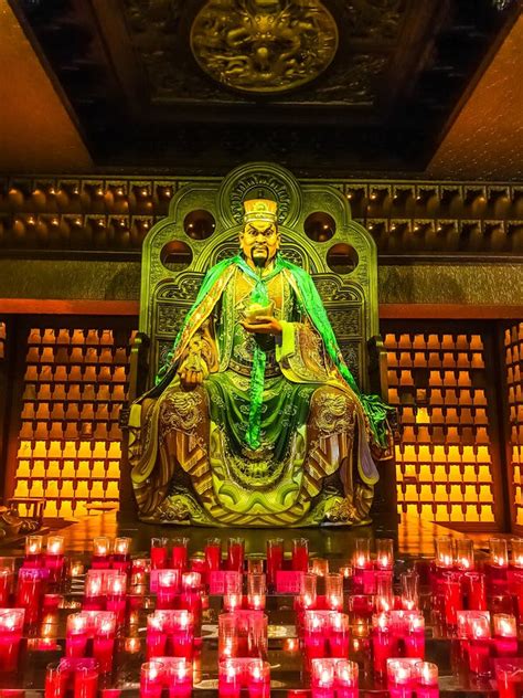 Estatua En El Templo Estatuas De Guanyin En El Centro Cultural Sanya