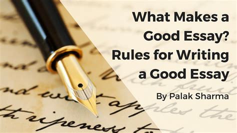 good essay study guide